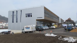 Das neue Werk von «Stromer» in Oberwangen von aussen. Das neue Werk von «Stromer» in Oberwangen von aussen.