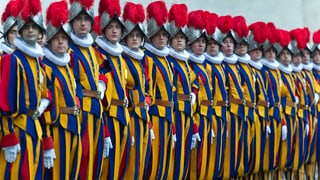 Eine Ehrengarde am «Sacco di Roma», bei der Vereidigung der Schweizergarde.