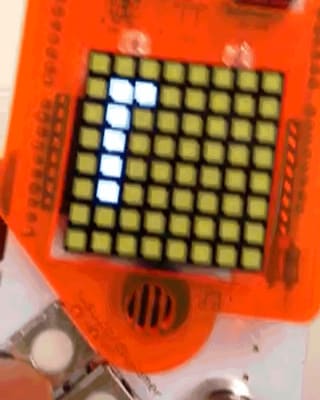 Das Display einer Spielkonsole. Das Display einer Spielkonsole.