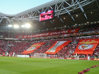 Choreo von Fans von Benfica Lissabon.