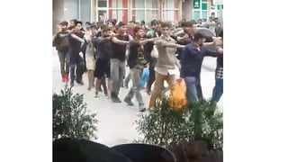 Migranten im Gänsemarsch Migranten im Gänsemarsch