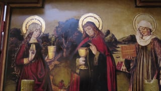 Altarbild, Requisite im Zwingli-Film Altarbild, Requisite im Zwingli-Film