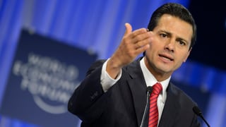 Präsident Pena Nieto 2014 am WEF in Davos. Präsident Pena Nieto 2014 am WEF in Davos.