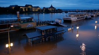 Bild der Überschwemmung in Dresden vom 3.6.2013.