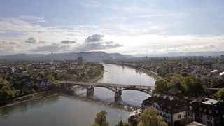 Stadtansicht mit dem Rhein und der Wettsteinbrücke