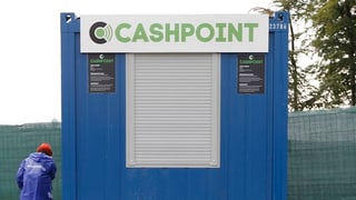Geschlossener Cashpoint am Gurtenfestival.