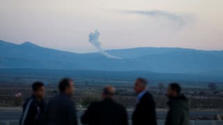 Rauch über der Region Afrin