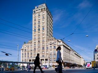 Der Bel-Airt-Turm in Lausanne.