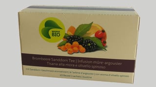 Verpackung Migros-Bio-Früchtetee
