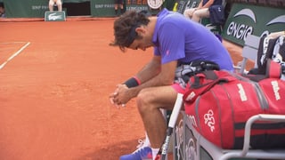 Roger Federer betrübt