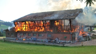 Brand einer Scheune