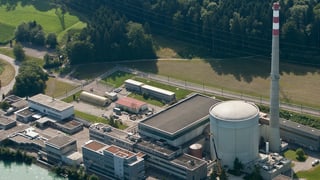 Kernkraftwerk Mühleberg aus der Vogelperspektive.