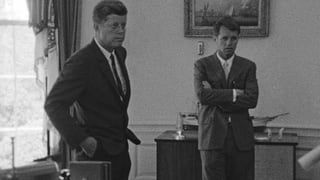 John F. und Robert Kennedy im Weissen Haus.