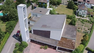 Luftaufnahme der Kirche