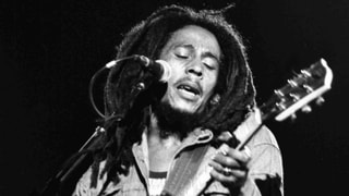 Bob Marley auf der Bühne. Bob Marley auf der Bühne.
