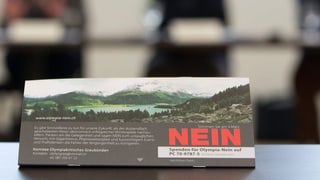 Werbeprospekt der Olympiagegener vor de Abstimmung