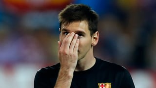 Ein enttäuschter Lionel Messi nach dem Out im Champions-League-Viertelfinal.