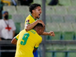Marquinhos und Gabriel Jesus. Marquinhos und Gabriel Jesus.