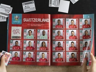 Panini Album aus der aktuellen Europameisterschaft