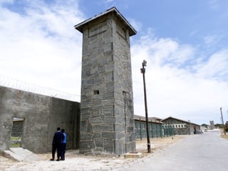 Eingang zum Gefängnis Robben Island, 1999
