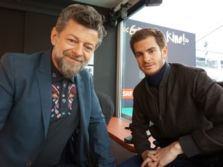 Sympathische Begegnung mit Regisseur Andy Serkis und Schauspieler Andrew Garfield.