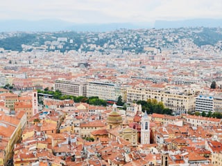 Nizza von Oben. Nizza von Oben.