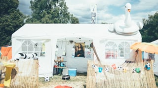 So könnte man auch in die Camping-Ferien...