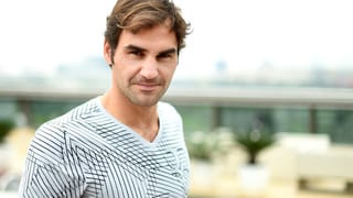 Roger Federer in selbstbewusster Pose.