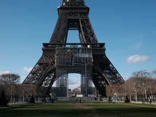 Baukonstruktion am Eiffelturm.