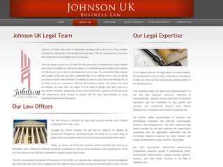 Screenshot einer Anwalts-Internetseite.