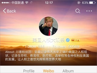 Ein Screenshot von Wens Fan-Seite auf Weibo.