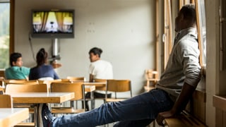 Menschen schauen fern.