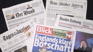 Die Schweizer Zeitungen nach dem Brexit.