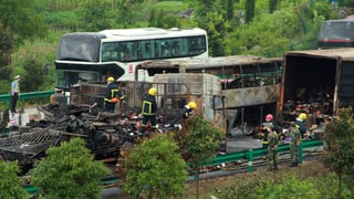 Der Unfallort in China.