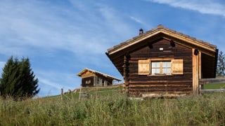 Umgebaute Maiensäss im Bündnerland. Umgebaute Maiensäss im Bündnerland.