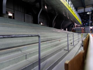 Das leere Stadion in Genf