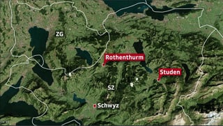 Karte mit den Langlaufgebieten Studen und Rothenthurm Karte mit den Langlaufgebieten Studen und Rothenthurm