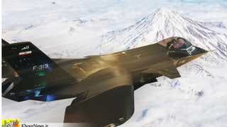 Flieger vor Berg