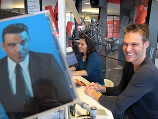 Sven Odermatt und Sandra Borgia im Studio.