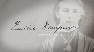 Emilie Kempin-Spyri (1853-1901) war die erste Frau, die in Zürich als Juristin promoviert wurde und habilitierte.