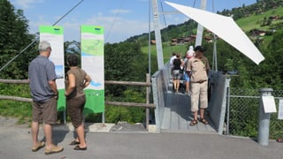 Der Platz am Urs Widmer: Der Brückenkopf auf Sigriswiler Seite.