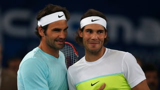 Roger Federer und Rafael Nadal. 