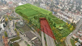 An dieser Stelle soll die Autobahn überdacht werden An dieser Stelle soll die Autobahn überdacht werden
