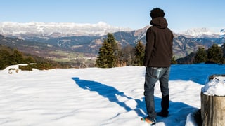 Sandalen im Schnee