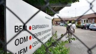 Schild der Empfangsstelle Bässlergut