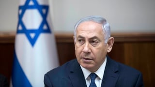 Premier Netanjahu bei einer Ansprache im Parlament.