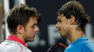 Wawrinka und Nadal stehen sich gegenüber.
