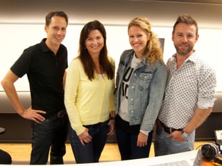 Ein Teil der JRZ-Crew von 2013: Mario Torriani, Judith Wernli, Kathrin Hönegger und Nik Hartmann.