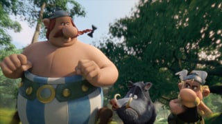 Asterix, Obelix und ein Wildschwen