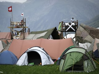Zelte des Pfadilagers